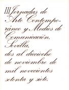 III Jornadas de Arte Contemporáneo y Medios de Comunicación. Grupo Pandora. Editor: Pedro Tabernero.
